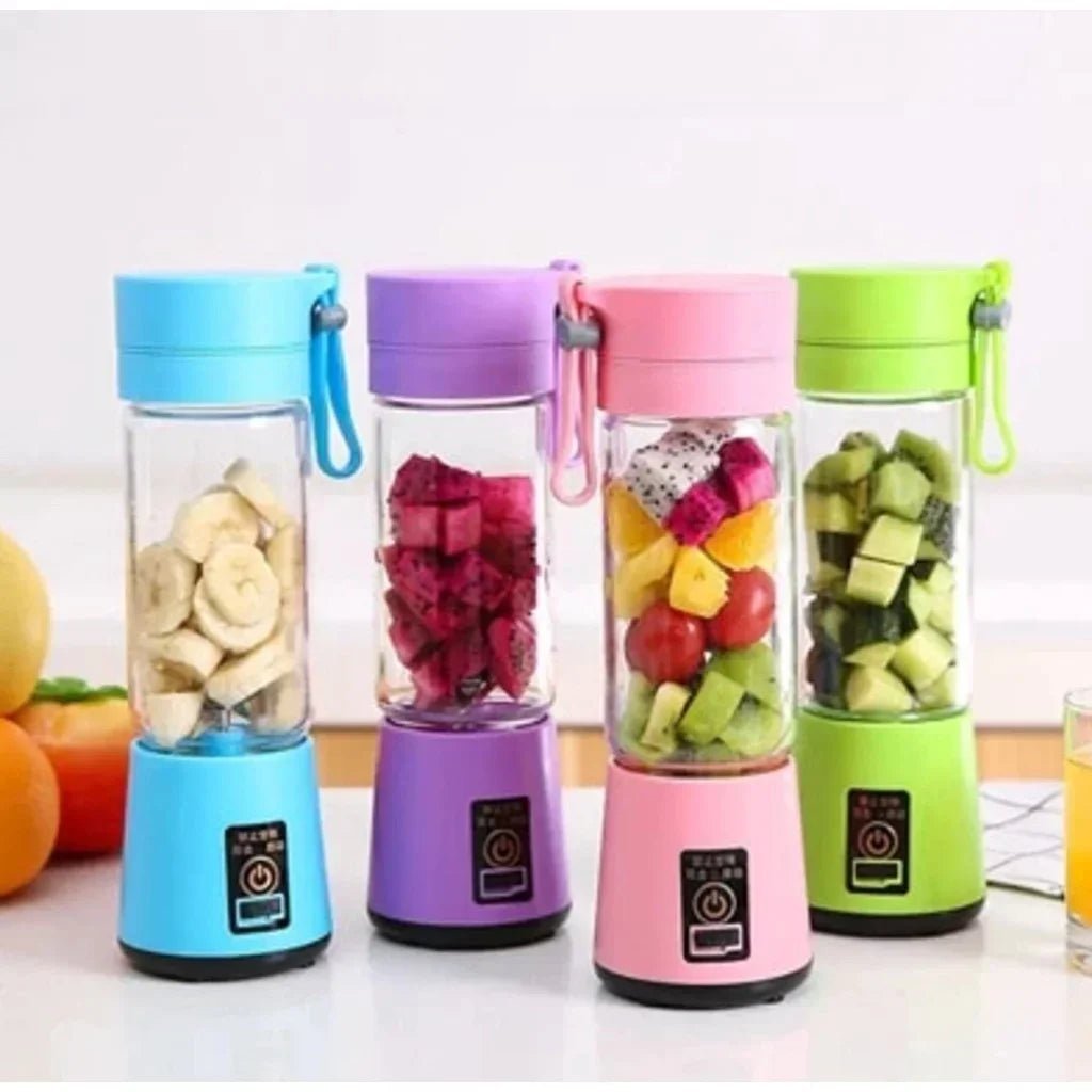 Mini mélangeur Portable pour Shakes et Smoothies, Rechargeable par USB, presse - agrumes de voyage, tasse de jus de fruits à main, 380ML - Cuisine élégante