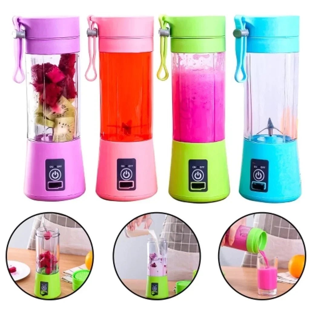 Mini mélangeur Portable pour Shakes et Smoothies, Rechargeable par USB, presse - agrumes de voyage, tasse de jus de fruits à main, 380ML - Cuisine élégante