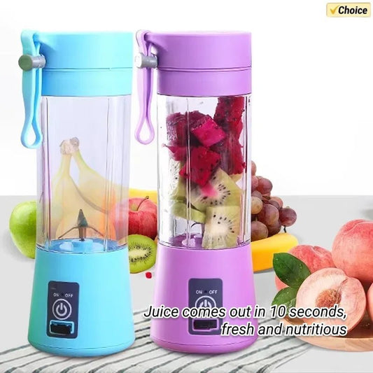 Mini mélangeur Portable pour Shakes et Smoothies, Rechargeable par USB, presse - agrumes de voyage, tasse de jus de fruits à main, 380ML - Cuisine élégante