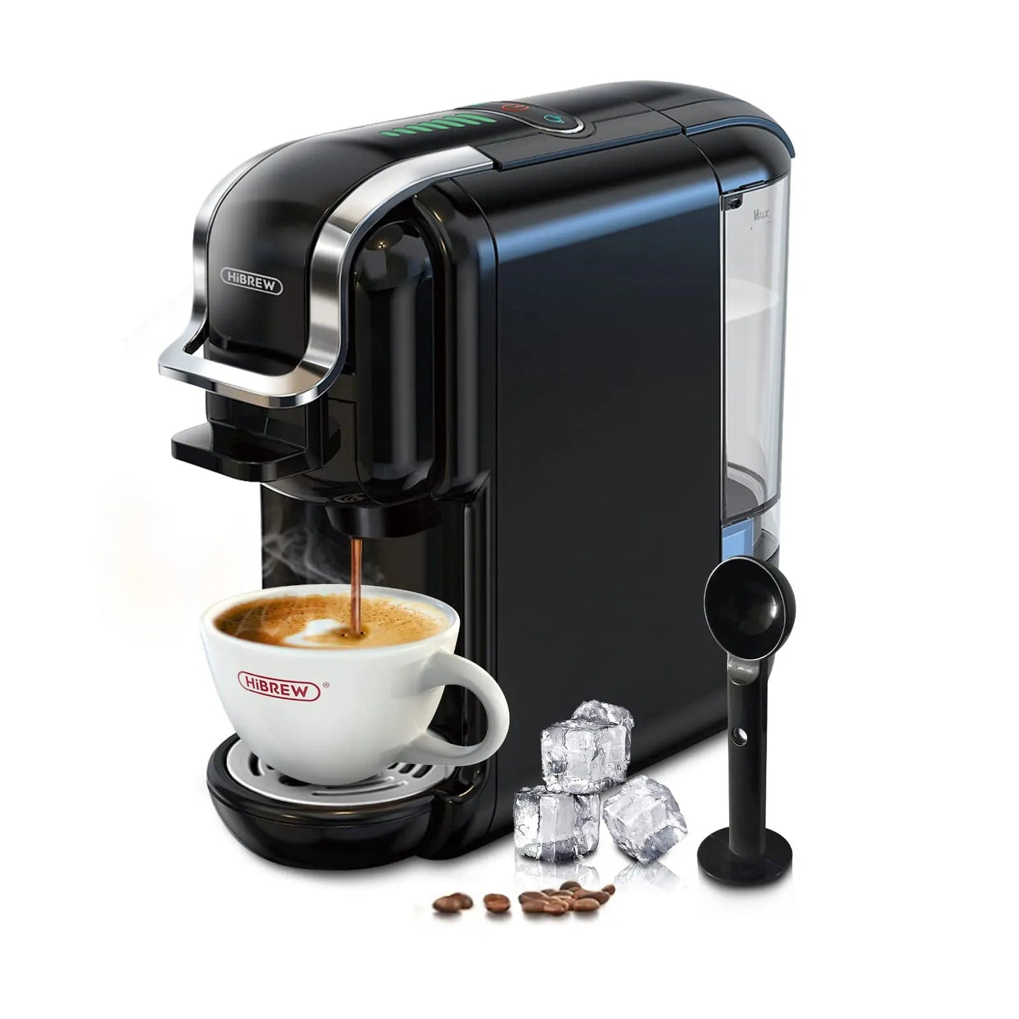Nespresso Capsules express Portable HiBREW H2B 5 en 1 cafetière multicapsule pression 19 bars réservoir 600ML compatible avec DG/Nes/K-Cup/ESE/café moulu arrêt automatique cafetière super automatique - Cuisine élégante