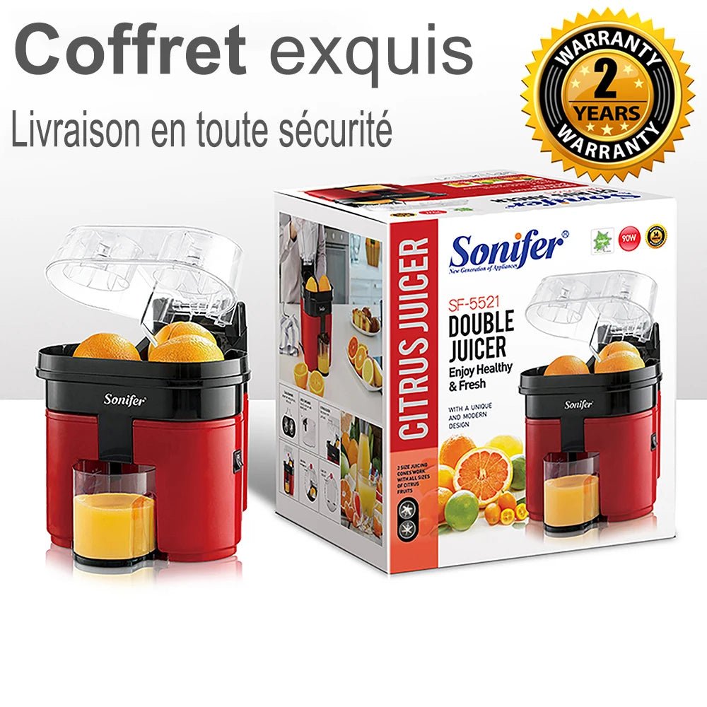 Sonifer – presse-fruits à Double pression, extracteur de jus d'orange, citron, grenade, fruits - Cuisine élégante