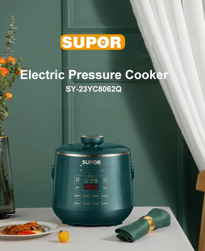 SUPOR-Autocuiseur électrique domestique, cuiseur à riz multifonctionnel, appareil de cuisine, marmite intelligente automatique, 220V, 2,3 L - Cuisine élégante