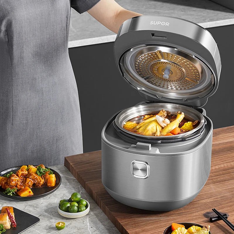 SUPOR - Autocuiseur électrique intelligent à double revêtement, cuiseur à riz multifonction, appareils de cuisine, 112kPa, IH, 220V - Cuisine élégante