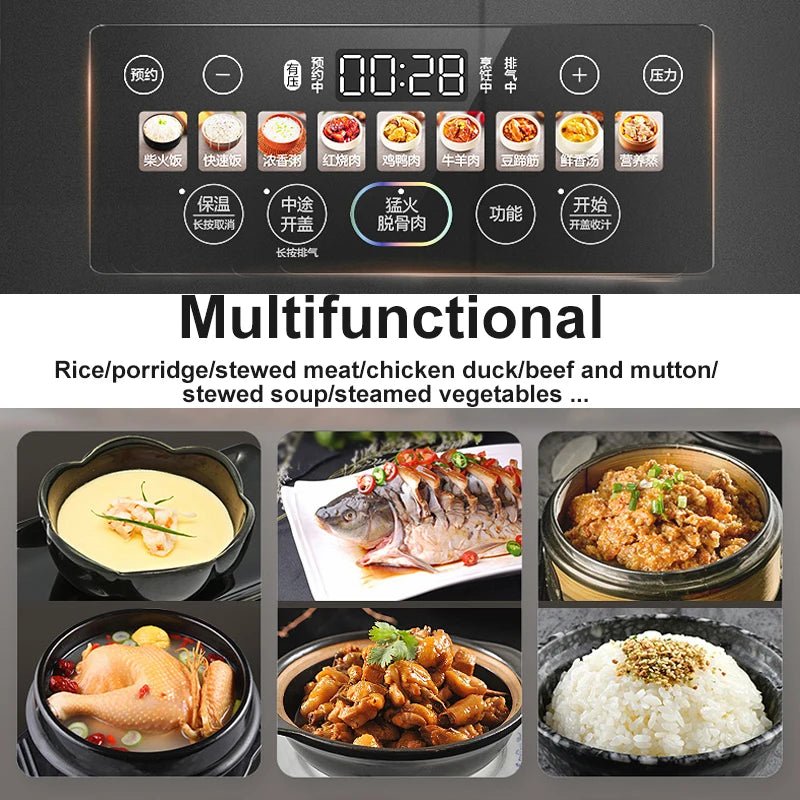 SUPOR-Autocuiseur électrique intelligent à double revêtement, cuiseur à riz multifonction, appareils de cuisine, 112kPa, IH, 220V - Cuisine élégante