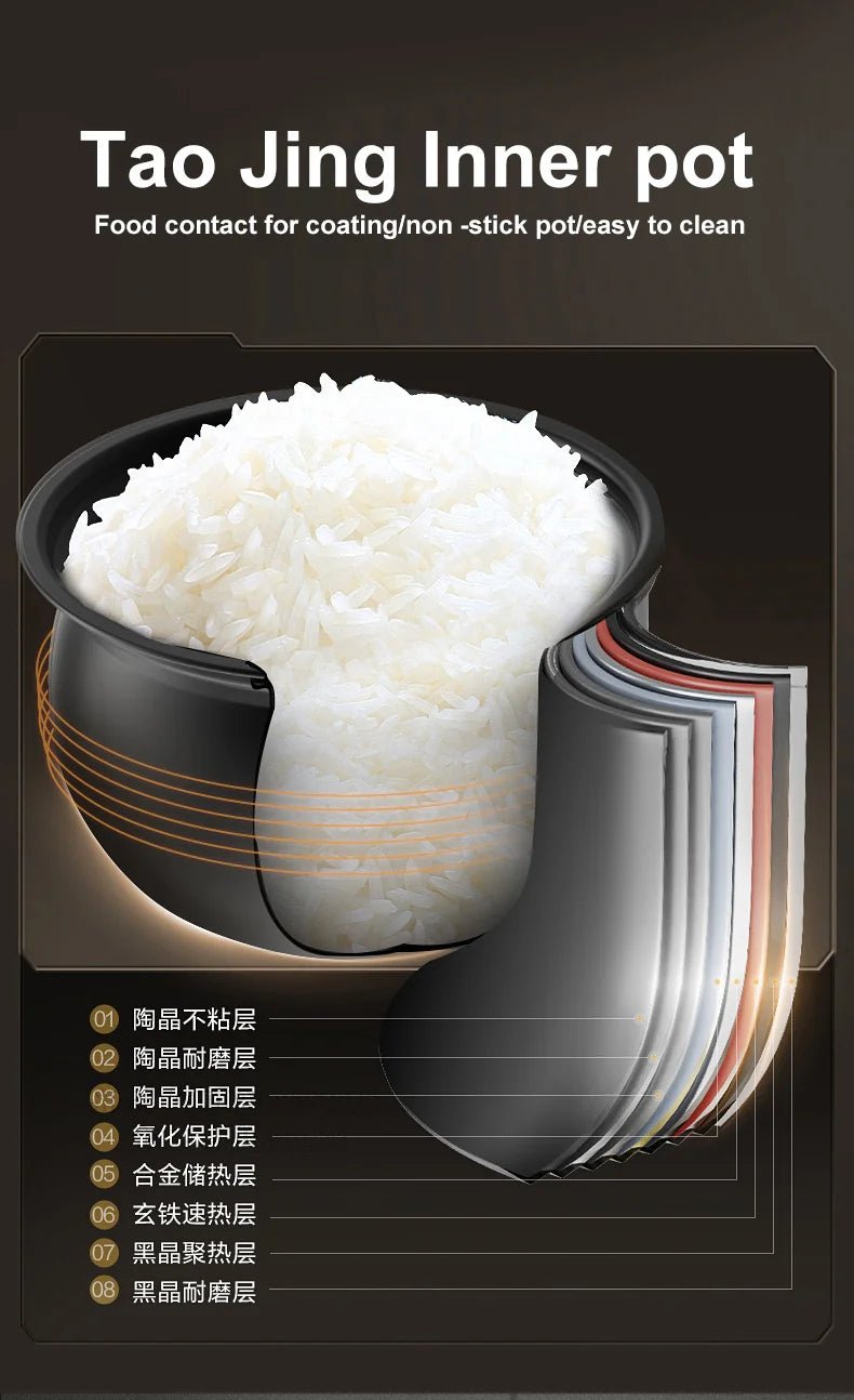 SUPOR-Autocuiseur électrique intelligent à double revêtement, cuiseur à riz multifonction, appareils de cuisine, 112kPa, IH, 220V - Cuisine élégante