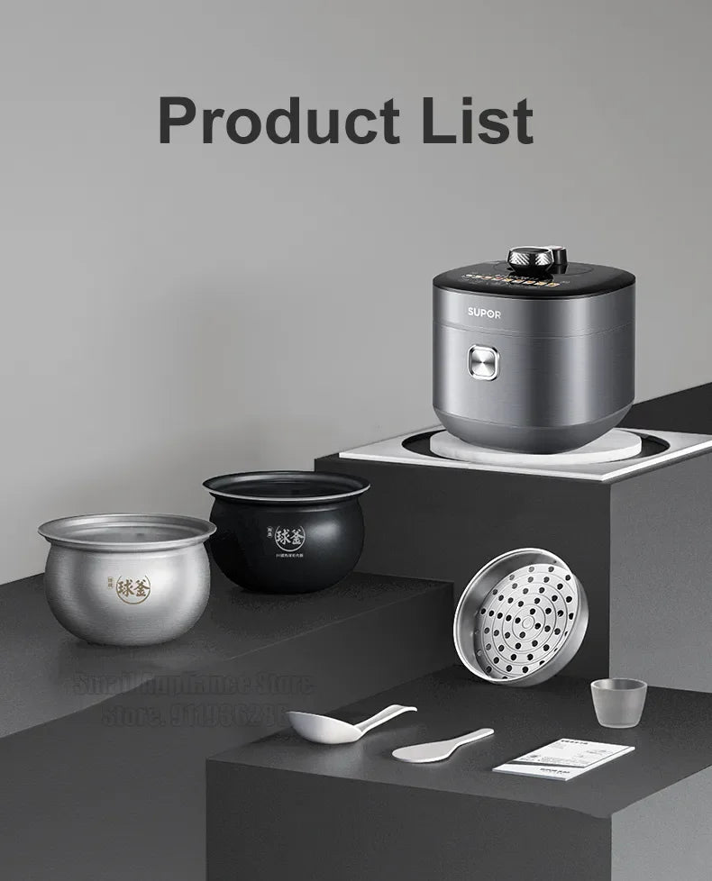 SUPOR IH-Autocuiseur électrique 5L, pour touristes, appareil de cuisine intelligent, fonction écran, menu - Cuisine élégante