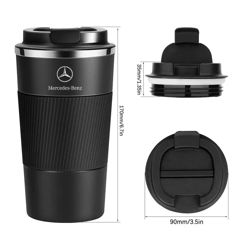 Tasse à café Thermos en acier inoxydable, pour Mercedes Benz AMG W203 W206 W220 W205 W211 W212 W201 W210 W108 GLC GLK GLA GLB - Cuisine élégante