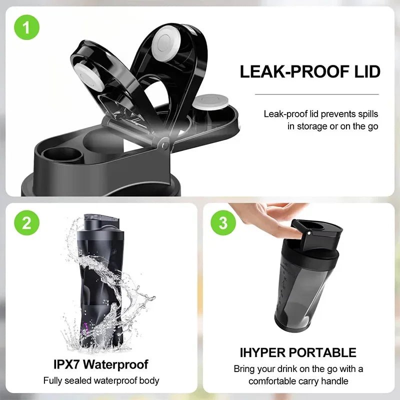 Tasse de voyage électrique multifonctionnelle, tasse de mélange de jus, secoueur USB étanche, cuisine portable, nouveau, Ju479, 2025 - Cuisine élégante