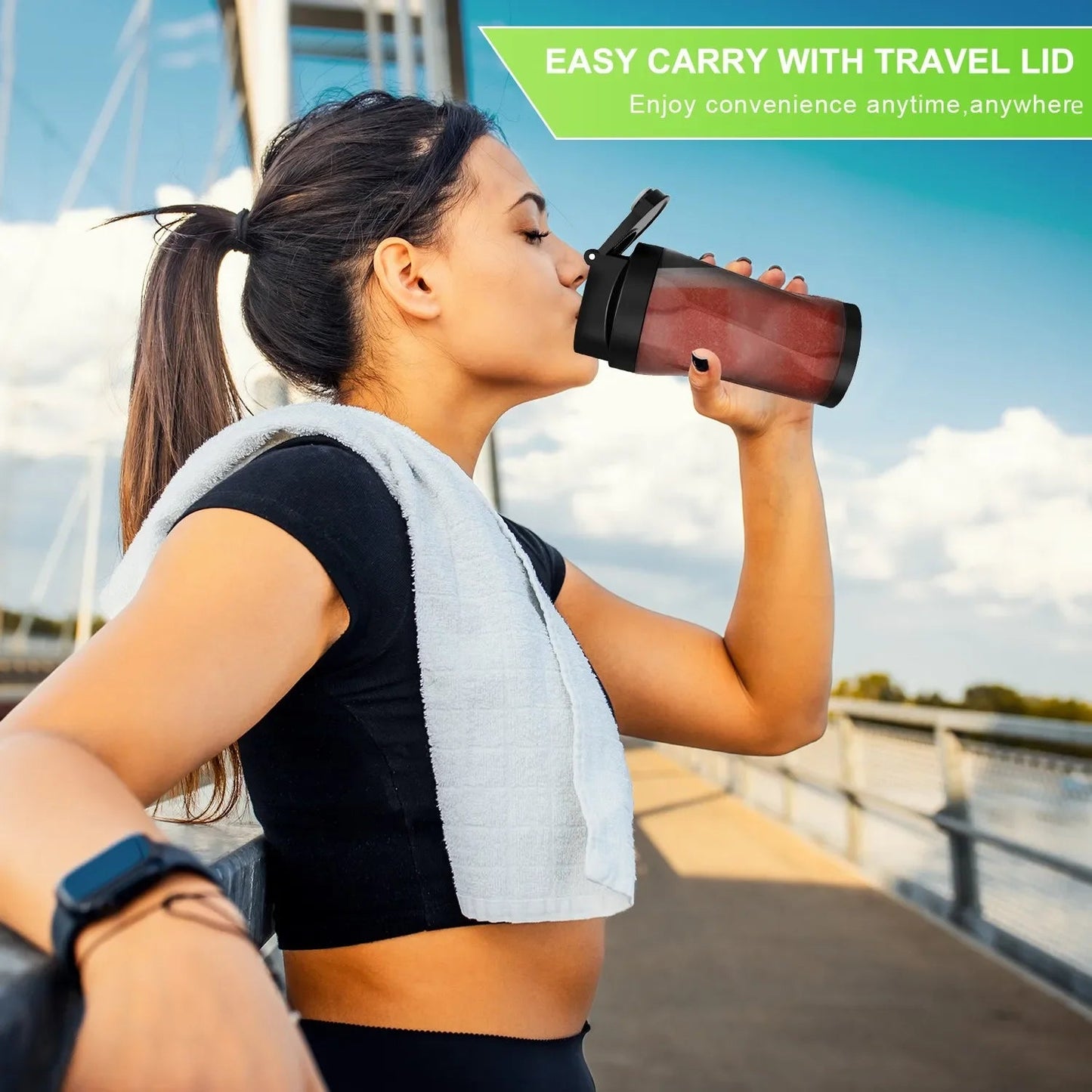 Tasse de voyage électrique multifonctionnelle, tasse de mélange de jus, secoueur USB étanche, cuisine portable, nouveau, Ju479, 2025 - Cuisine élégante