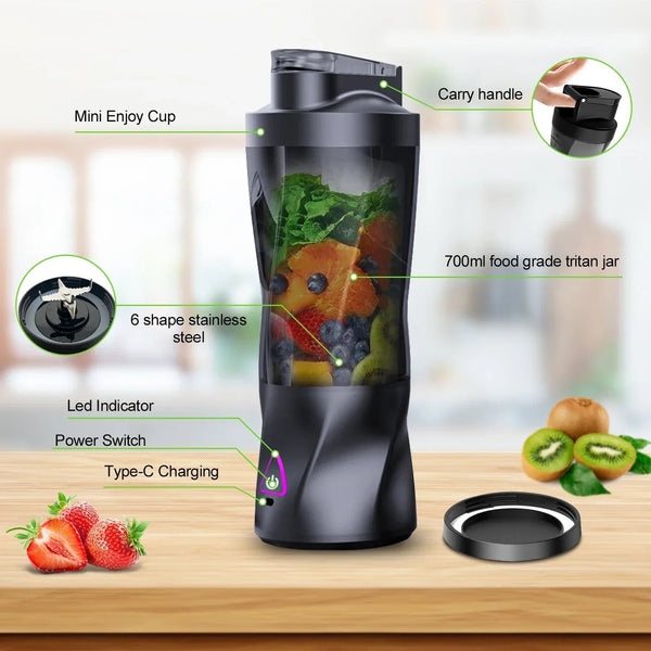 Tasse de voyage électrique multifonctionnelle, tasse de mélange de jus, secoueur USB étanche, cuisine portable, nouveau, Ju479, 2025 - Cuisine élégante