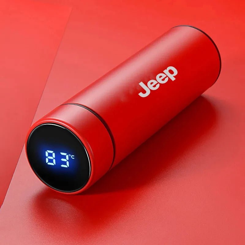 Tasse isolante intelligente avec affichage de la température, 500ml, pour Jeep Cherokee XJ SRT Renegade boussole Wrangler Patriot Trail Hawk - Cuisine élégante