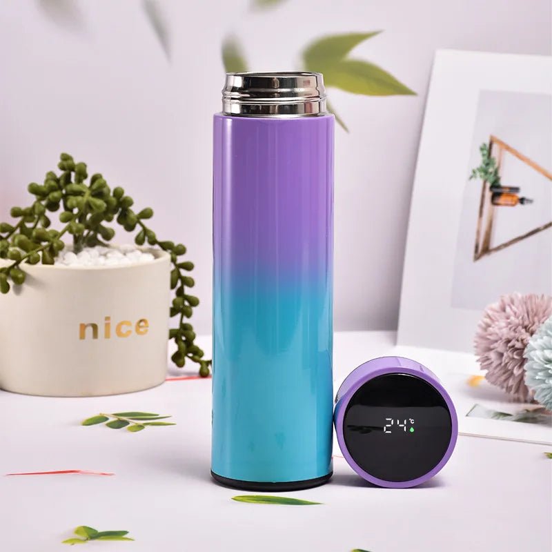 Tasse isolante intelligente de 500ML, tasse de température à affichage numérique, tasse droite en acier inoxydable 304, tasse à café, gobelet thermique - Cuisine élégante