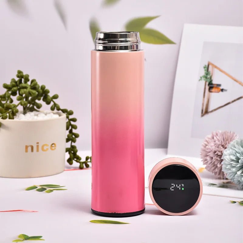 Tasse isolante intelligente de 500ML, tasse de température à affichage numérique, tasse droite en acier inoxydable 304, tasse à café, gobelet thermique - Cuisine élégante