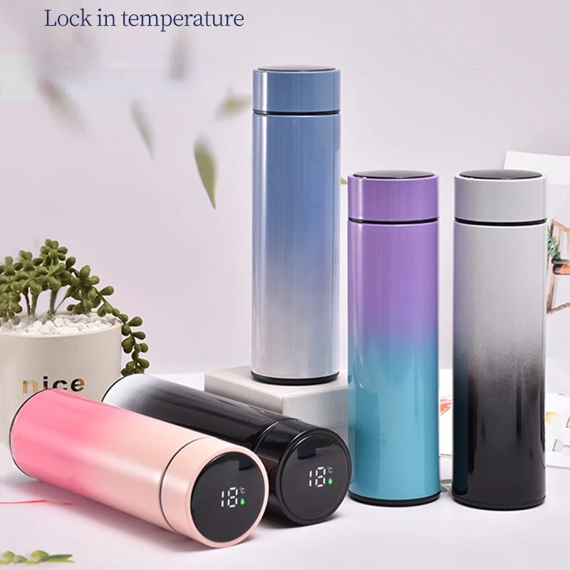 Tasse isolante intelligente de 500ML, tasse de température à affichage numérique, tasse droite en acier inoxydable 304, tasse à café, gobelet thermique - Cuisine élégante