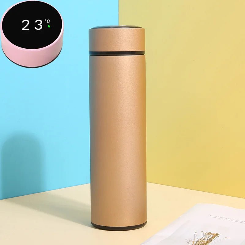 Tasse isolante intelligente de 500ML, tasse de température à affichage numérique, tasse droite en acier inoxydable 304, tasse à café, gobelet thermique - Cuisine élégante